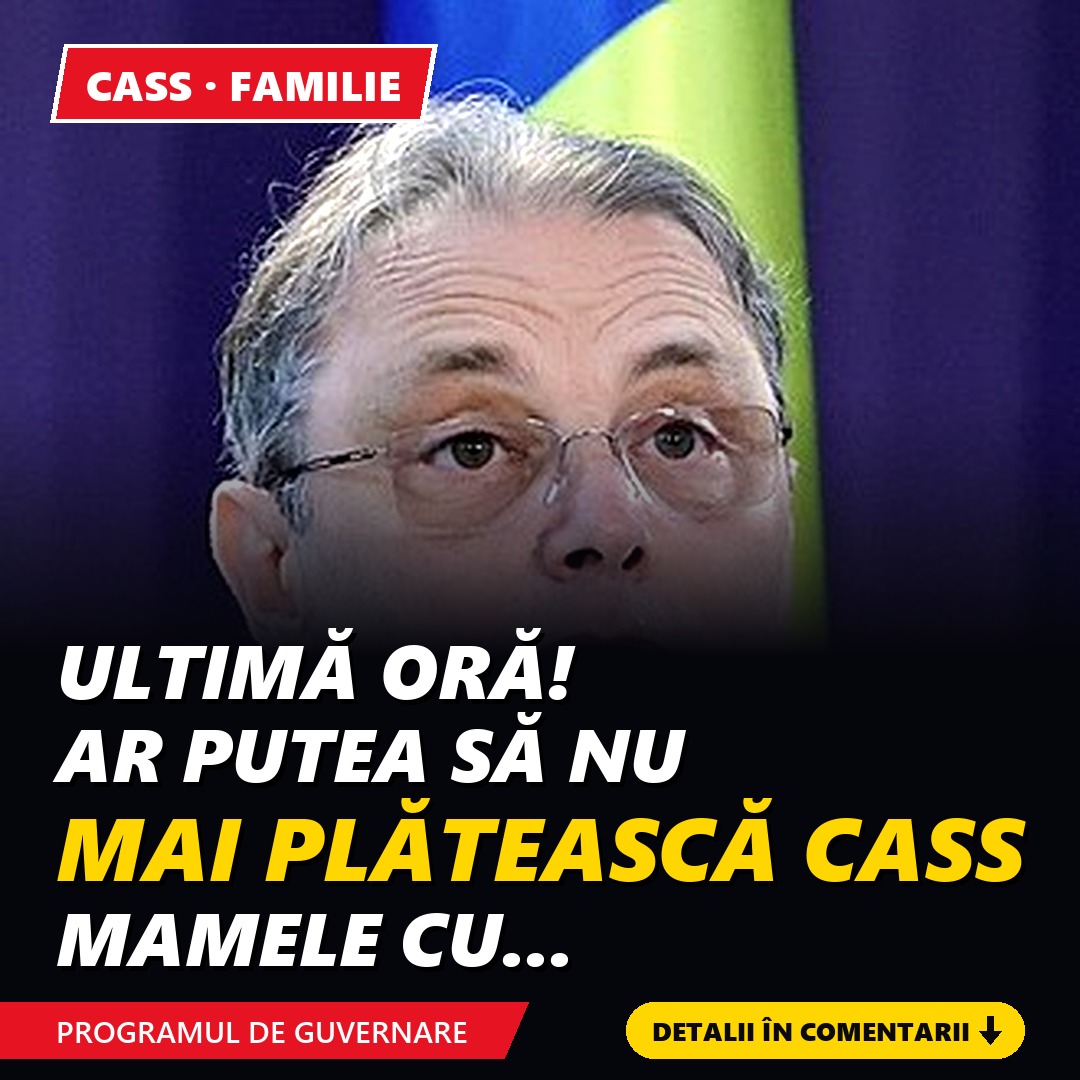 Mamele cu copii sub doi ani ar putea fi scutite de CASS, potrivit programului Guvernului Niculescu