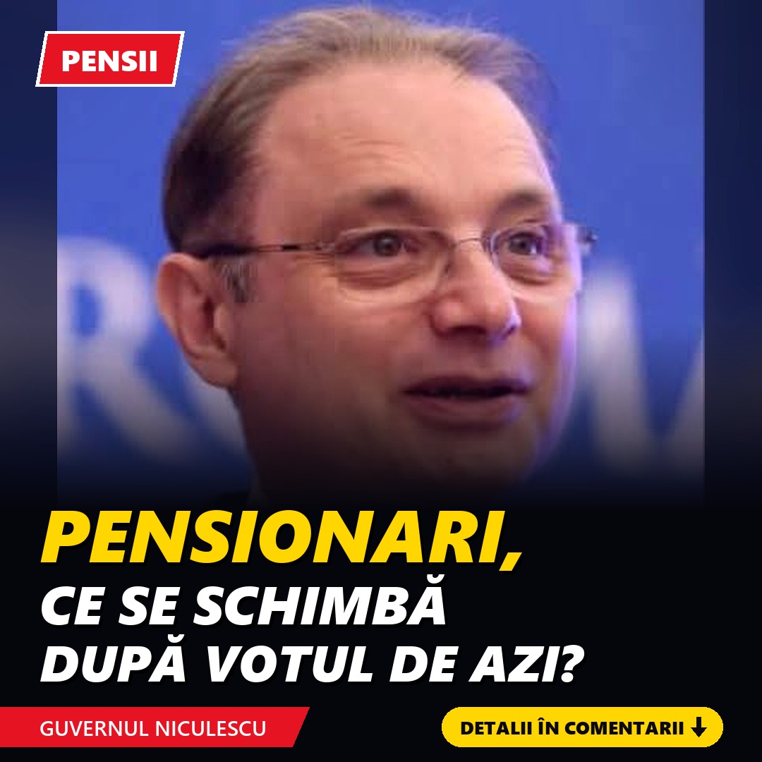 Pensionari, ce se schimbă după votul pentru Guvernul Niculescu? Pașii până la indexarea din 2027
