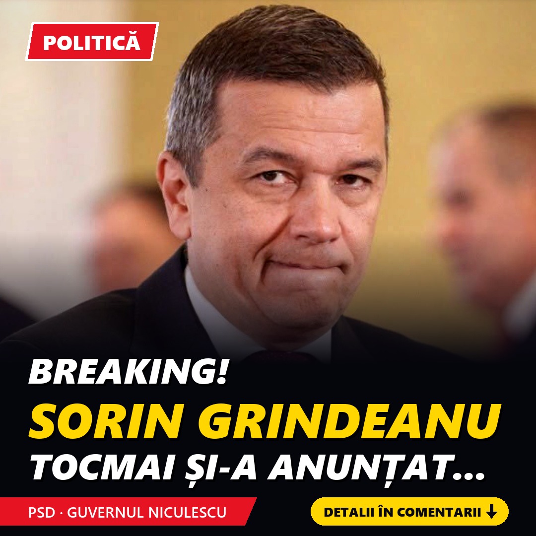Sorin Grindeanu a anunțat oficial: PSD intră la guvernare în Cabinetul Luca Niculescu