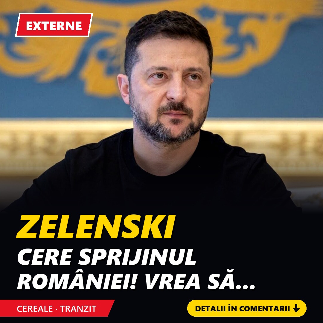 Zelenski cere sprijinul României pentru tranzitul cerealelor ucrainene spre Europa de Vest